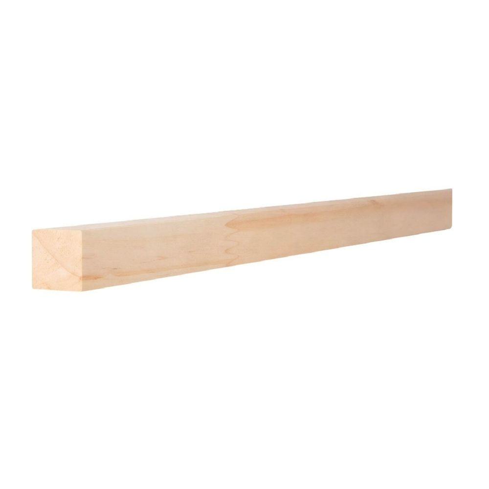 Listón Fija Madera Pino Natural 90º 1x1x213 Dimfer