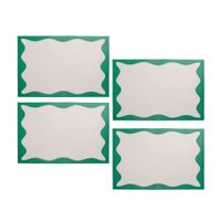 Set x 4 Individuales Onda de color Verde 30x45cm Orange