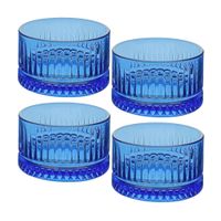 Set de 4 Ensaladeras Azul Prisma 9cm Pasabahce