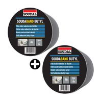 COMBO 2 Cintas Auto-adhesiva de Butilo Butyband Soudal 7.5m
