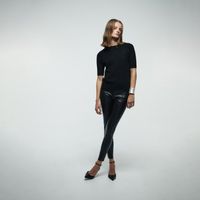 Chompa Mujer Sfera M/C Strass Negro