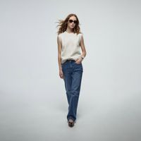 Chompa Mujer Sfera Soft Cuello Caja Crudo