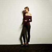 Chompa Mujer Sfera Calado Abert Espalda Mx Burdeo