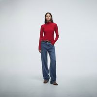 Chompa Mujer Sfera Cuello Perkins Cebra Rojo