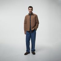 Camisa Hombre Sfera Sobrecamisa Paño Tabaco Camel