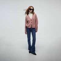 Chompa Mujer Sfera Soft Botones Rosa