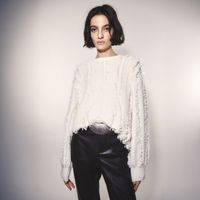 Chompa Mujer Sfera Trenzado Crudo