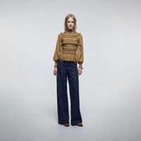 Blusa Mujer Sfera Gomas Verde Oliva