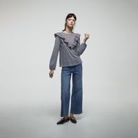 Polo Mujer Sfera Ml Bolitas Celeste