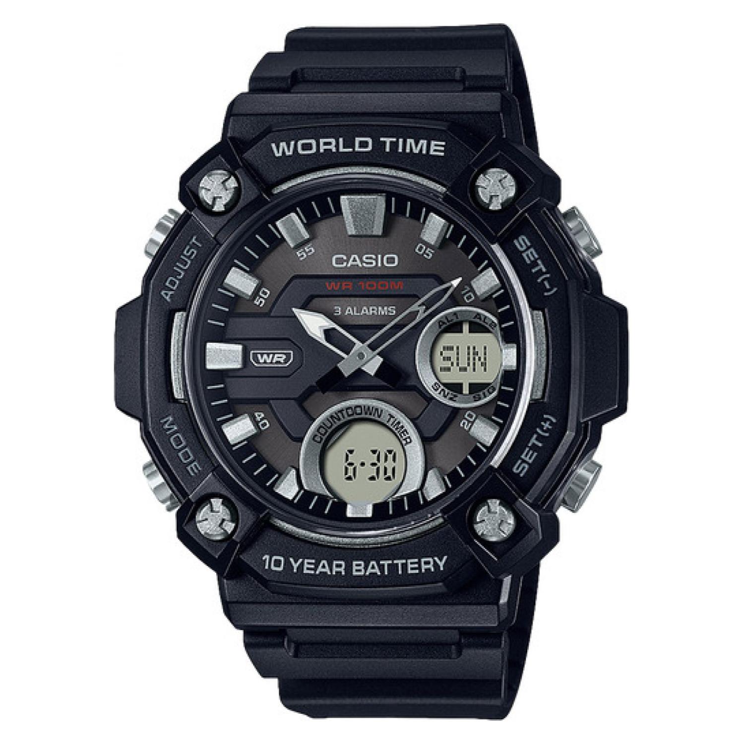 Reloj Casio Aeq120W-1Avdf Hombre Negro