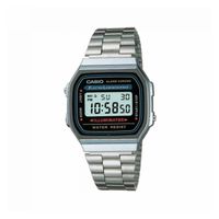 Reloj Casio A-168Wa-1 Unisex Plateado Digital