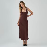 Vestido Mujer Saten Malabar