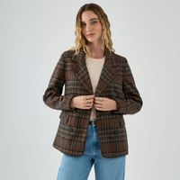 Blazer Mujer Checks Malabar
