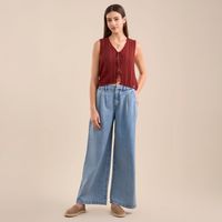 Jean Mujer Amc Wide Leg Vale