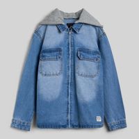 Casaca Para Teen Niño Camisaco Denim Aereal
