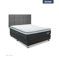 Dormitorio Praktibox Laqueada Pure Fresh 2 Plazas Cuadros Gris Plata