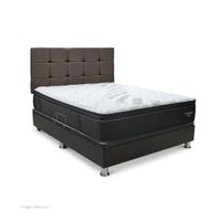 Dormitorio Praktibox Laqueado Futurepedic 1.5 Plazas Cuadros Marron