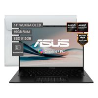 Laptop Asus Zenbook 14 AMD R5-430 512GB SSD 16GB 14"" OLED WUXGA UM3406GA-QD047W