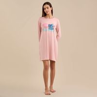 Camisón Pijama Mujer Stitch Hooray Disney Manga Larga