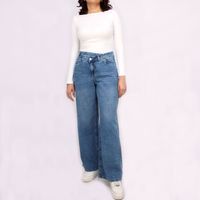 Jean Mujer Kayra Poblet Wide Leg Cruzado C