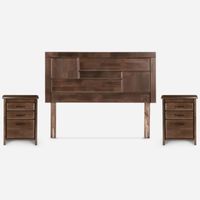 Set Dormitorio Dolce King Marrón
