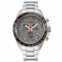 Reloj Nautica Ocean Beach NAPOBS115 Fecha Cronómetro Acero Inoxidable Dial Gris