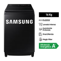 Lavadora Samsung EcoBubble™ 16Kg Negra WA16CG6441BVPE
