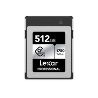 Memoria CFexpress Lexar Professional 512GB Type B - Silver Series - R:1750mb - W:1300mb