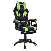 Silla Gamer Extingtion Sapp Gamuza-Cuerina Color Verde