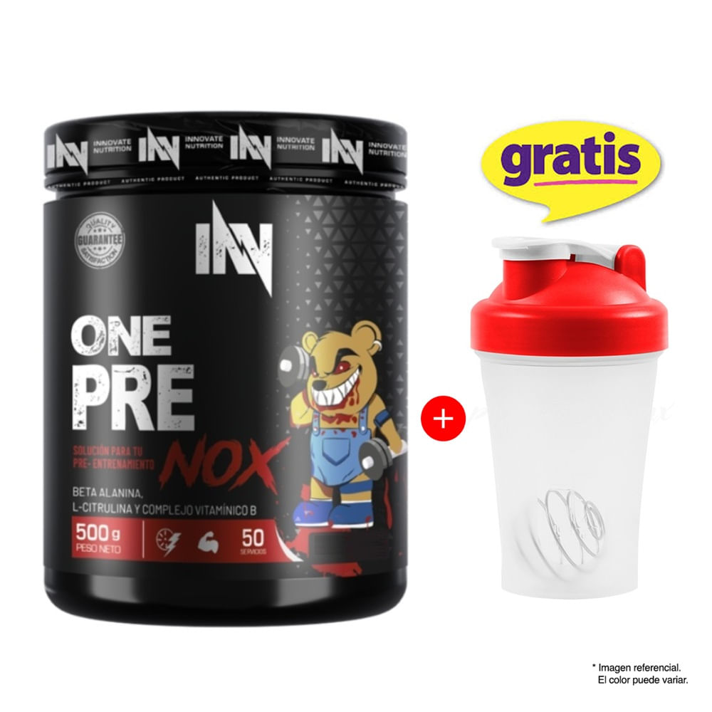 Pre - Entreno Innovate Nutrition One Pre Nox 500gr Mora