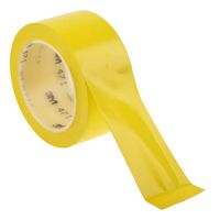 Cinta de embalaje de colores 200 Yardas - Amarillo / 6 Und.