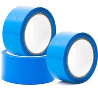 Cinta de embalaje de colores 200 Yardas Celeste - Pack 6