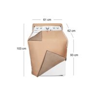 Protector lavadora o secadora con Cabezal con cierre hasta 14kg Color Tabaco