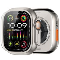Case Metal y Mica de Vidrio Templado Para Apple Watch Ultra Ultra 2 Ultra 3 Titanio