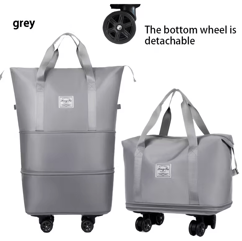 Maleta Bolso de Viaje Expandible con Ruedas - GRIS