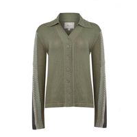 Sweater Algodón Orgánico Para Mujer Angelonia Verde Rockford