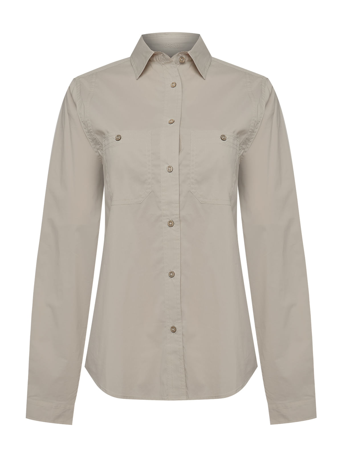 Blusa M/L Algodón Orgánico Para Mujer Coop Beige Rockford
