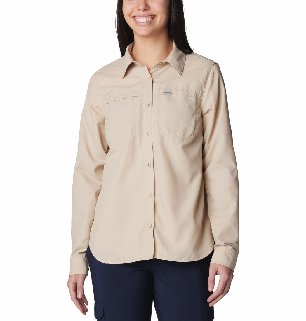 Blusa Para Mujer Manga Larga Silver Ridge™ 3.0 Beige Vestuario