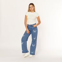 Jean Mujer Zamia Rp Milk Straight