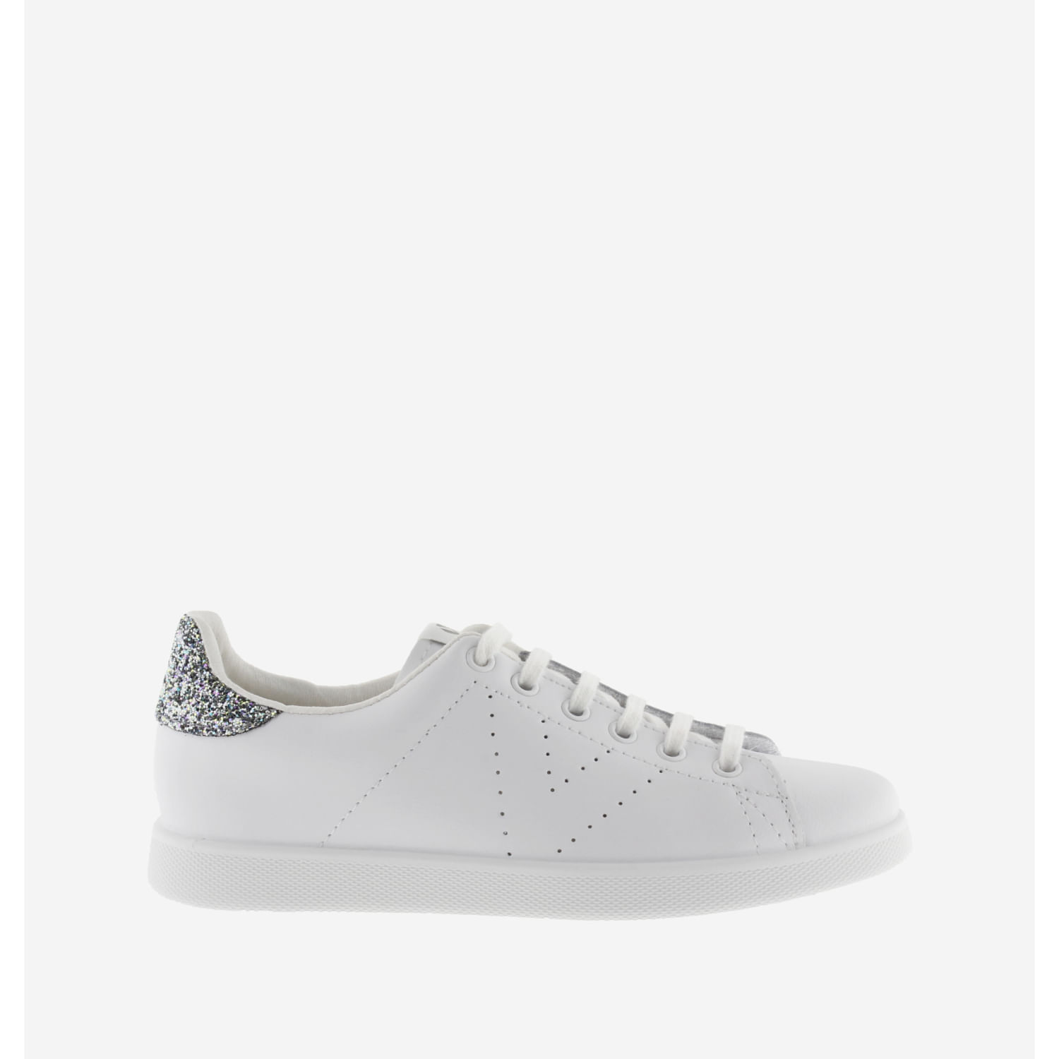 Zapatillas Urbanas Victoria Mujer Tenis Piel & Glitter Antracita