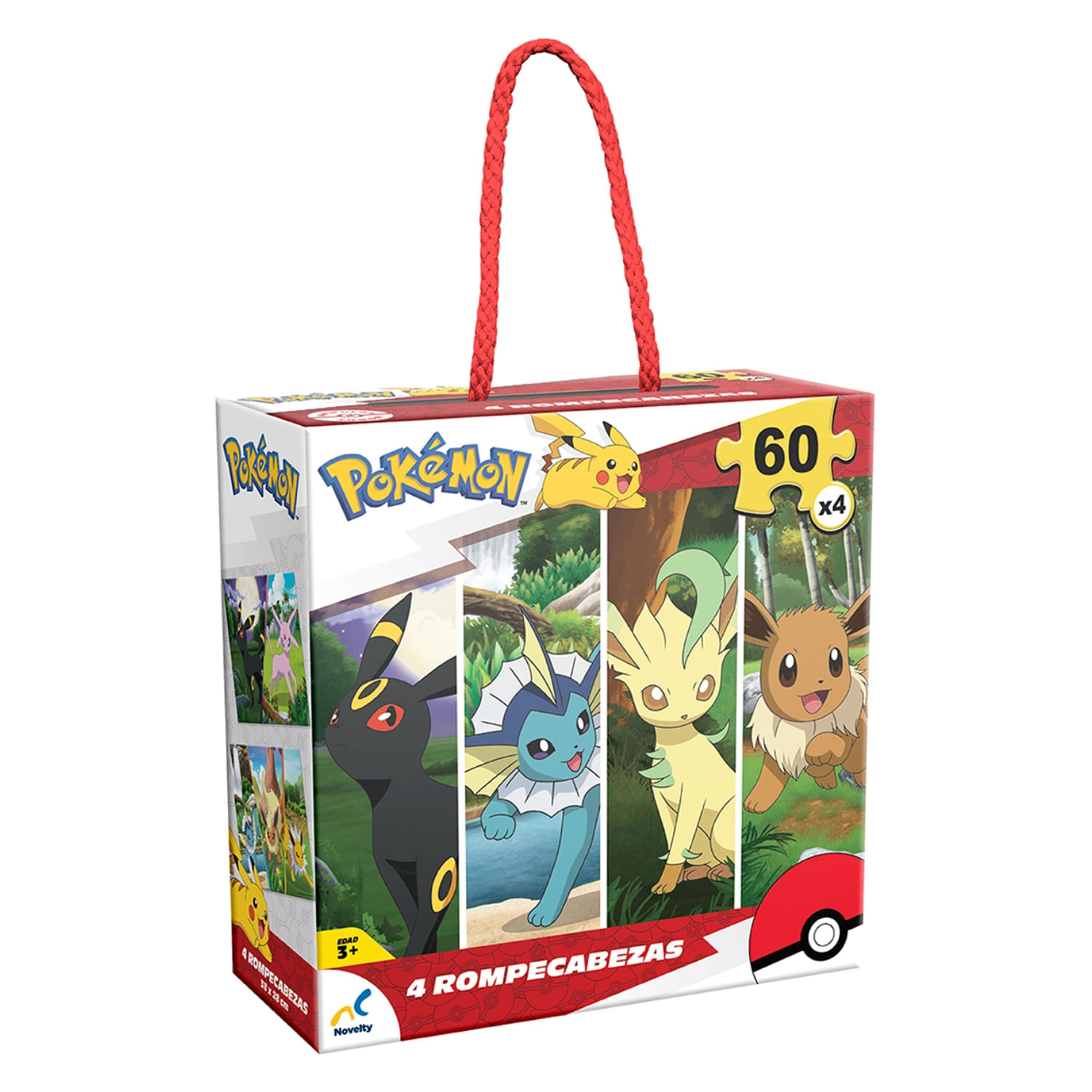 Rompecabezas 4 En 1 Pokemon Jdm