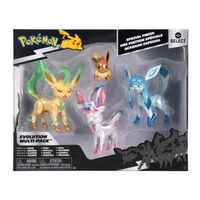 Set X4 Figuras Pokemon Evolución Eevee