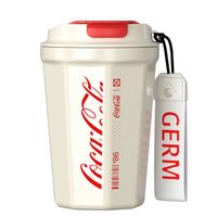 Termo GERM Rombo Coca Cola Blanco 390ml Acero Inoxidable