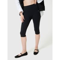 Leggings Para Mujer Capri Aloe Negro Bsoul