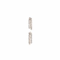 Pendientes Mujer Sfera Cascada Piedras Plata