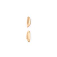 Pendientes Mujer Sfera Pulidos Alargados Oro