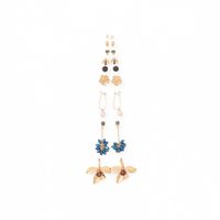 Pendientes Mujer Sfera Set9 Oscuros Azul