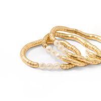 Pulsera Mujer Sfera Elástica Eslabones Oro