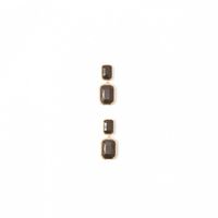 Pendientes Mujer Sfera Doble Negro