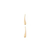 Pendientes Mujer Sfera Gotas Alargadas Oro